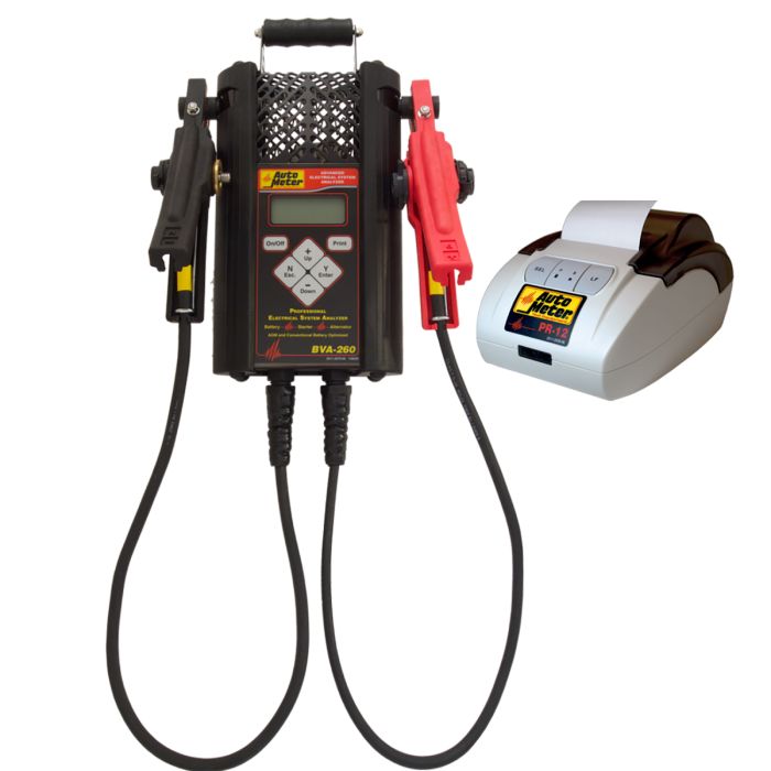 Autometer Professional Grade Intelligent Hand Held Electrical System Analyzer Kit W/PR-12 PRINTER BVA-260PR